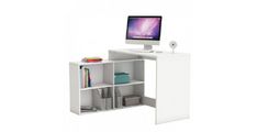 Pisalna miza CORNER 111,9x100,7x76,7 Iveral bela