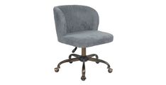 Pisarniški stol VELVET (siva) 53x56x71-81 Tkanina siva