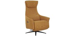 Počivalnik FERGIE rumen 74,5x83,5/173x112/78 Tkanina + kovina rumena