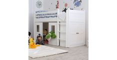 Pograd DREAMY  (bela, 90x200) 211x98x138 Les+MDF bela