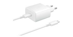 Polnilec Samsung 45W TA845 z kablom, 1x Type-C, bel, bulk