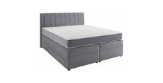 Postelja JASMINA 200x140 Cosmic new 106 144/164/184x214x120 Tkanina siva - Cosmic new 106