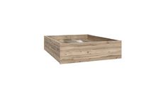 Postelja LALITA (sonoma + bela, 140x190) 150x194,9x43, 170,5x204,9x43, 190,5x204,9x43 Iveral sonoma + bela