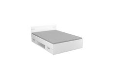 Postelja MICHIGAN 471718 - bela (160x200) z 2 predaloma 164,5x204,3x74,2 Iveral bela