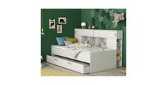 Postelja SHERWOOD (bela) 203,8x120x108,8 Iveral bela