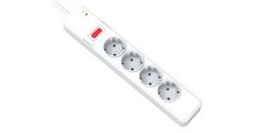 Razdelilec WELL 220V 1/4 3m+STIKALO; H05VV-F 3G1.5mm2, prenapestna zaščita,