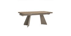 Raztegljiva miza LINIOS 180-260x90x76 cm rjava 180/220/260x90x76 MDF+kovina rjava