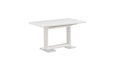 Raztegljiva miza NIKA III (bela visok sijaj, 160/210x90x76) 160/210x90x76 MDF+kovina bela visok sijaj
