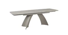 Raztegljiva miza TOKYO (40+200+40)x95x76cm rjava, imitavija amrmorja 200/240/280x95x76 Keramika + steklo rjavi marmor