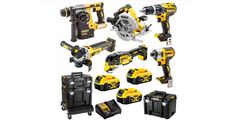 SET 6 ORODIJ 18V XRDCD796, DCF887, DCS335, DCS570, DCH273, DCG405 DEWALT DCK685P3T