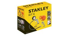 SET PRIBORA ZA KOMPRESOR+3 NASTAVKI+DODATKIPIŠTOLA ZA BRIZGANJE, POLNJENJE, SPIRALNA CEV 5M Stanley KIT 6 PCS
