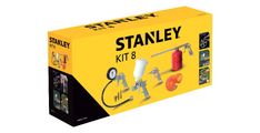 SET PRIBORA ZA KOMPRESOR+3 NASTAVKI+DODATKIPIŠTOLI, SPIR.CEV 5M ŠOBA ZA PRŠENJE Stanley KIT 8 PCS