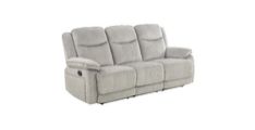 Siting set HARLEY 3RR grey 211x91x104,5 cm Tkanina + kovina siva