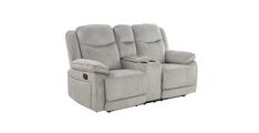 Sitting set HARLEY 2RR grey 185x91x104,5 cm Tkanina + kovina siva