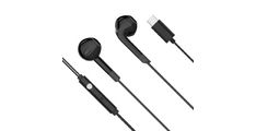 Slušalke žične za v uho KRUGER-MATZ C2-BL, mikrofon, USB-C, 120cm, črne