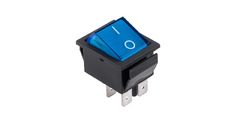 Stikalo 0-1 220V/15A široko modro