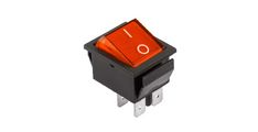 STIKALO 0-1 220V/15A ŠIROKO RDEČE