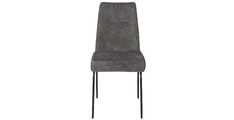 Stol ANNA (siva) 43x61x88 Tkanina + kovina siva