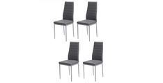 Stol DINNA II  (siva) 41x52x98 Umetno usnje siva