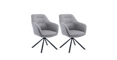 Stol KANADER  (siva) 63x61x88 Tkanina + kovina siva