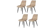 Stol MESINA cappuccino (OKC-1249, CDBL-40) 48x60x89 Tkanina + kovina cappuccino