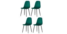 Stol MOJITO (zelena) 44x50x89 Tkanina + kovina zelena