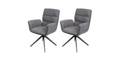 Stol OSAKA temno siva 63,5x65x91 Tkanina + kovina temno siva