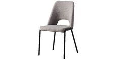 Stol PERIN siva 43x47x87,5 Tkanina + kovina siva
