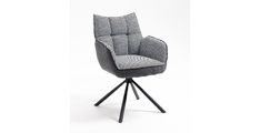 Stol RINGO 1  (pepita + temno siva) 61x62x89 Tkanina + kovina pepita + temno siva