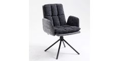 Stol SOHO  (siva) 61x64x90 Tkanina + kovina siva