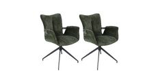 Stol TIMEA zelen 62,5x62x89,5 Tkanina + kovina zelena