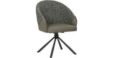 Stol TONIR (zelena) 61x61,5x85 Tkanina + kovina zelena