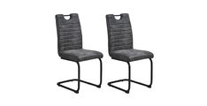 Stol TOPOLINO  (antracit) 42x57x97 Tkanina + kovina antracit