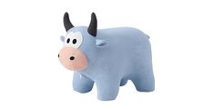 Tabure BULL  (modra) 50x29x38 Tkanina modra