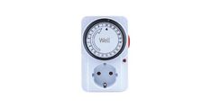 Timer analogni WELL 04WL, 24H/15min, 16A, 3680W, IP20, bela barva