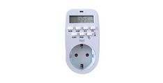 Timer digitalni WELL 01WL, 16A, 3680W, 7 dni, IP20, bel