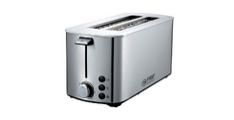 Toaster FIRST za 4 kose, nerjavno ohišje, 3-funkcije, nastavitev zapeke, 1400W