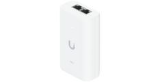 UBIQUITI PoE++ Adapter; Delivers up to 60W of PoE++; Surge, peak pulse, and overcurrent protection; Contains RJ45 data input, AC cable with earth ground, and PoE++ output; LED indicator for status monitoring.