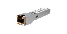 Ubiquiti UACC-CM-RJ45-MG SFP+ to RJ45 adapter, 1/2.5/5/10 GbE is a RJ45 transceiver that can be inserted into an SFP port in order to connect a copper Ethernet cable
