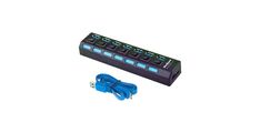 USB hub REBEL 7-portni s stikali, 3.0