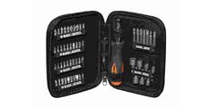 VIJAČNI NASTAVKI Z RAGLJO - 56-DELNI SET BLISTER + TORBICA Black & Decker A7104