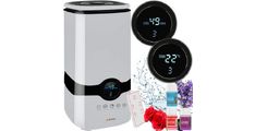 Vlažilec zraka z aromaterapijo KEDO, 28W, 4L, ionizator, bel
