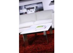 Klubska mizica Casilino, beli marmor in brušeno nerjavno jeklo 130 x 70 x 40 cm 1230.jpg