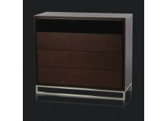 Nočna omarica Viterbo, hrast črno steklo krom 106,5 x 42 x 92 cm 1314.jpg
