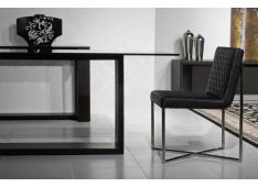 Jedilna miza Catalano, temni hrast in črno steklo 220 x 100 x 75 cm 1360.jpg