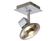 HURIT SINGLE Deckenspot, naravni aluminij/krom HURIT SINGLE Deckenspot, naravni aluminij/krom