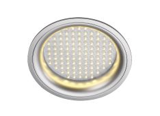 LEDPANEL okrogla, Vgradna- leuchte, srebrno-siva, 97 LED, toplo bela robiniline_160382_1.jpg