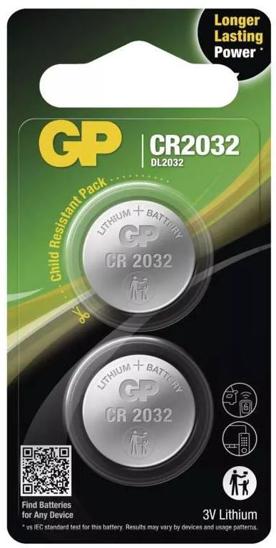 Baterija GP CR2032 LITHIUM 3V, 2kom - Vsezadom.si
