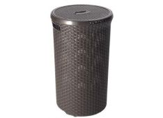 Curver, Koš Za Perilo Ratan, 48 L, Okrogel, Rjav Curver, Koš Za Perilo Ratan, 48 L, Okrogel, Rjav