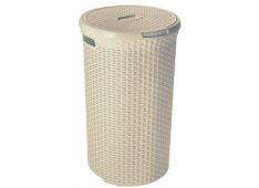 Curver, Koš Za Perilo Ratan, 48 L, Okrogel, Bel Curver, Koš Za Perilo Ratan, 48 L, Okrogel, Bel